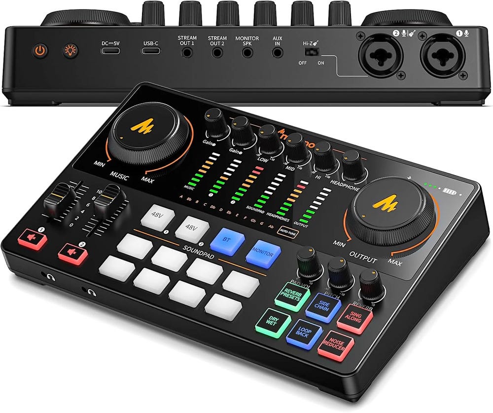MAONO CASTER E2 Audio Mixer and Interface
