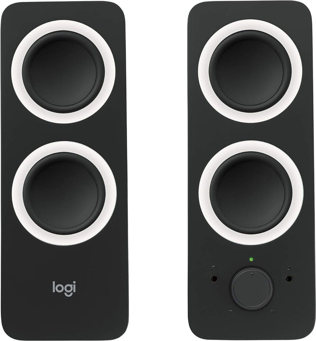 Logitech Z200 Stereo Speaker Clear Stereo Sound (Black)