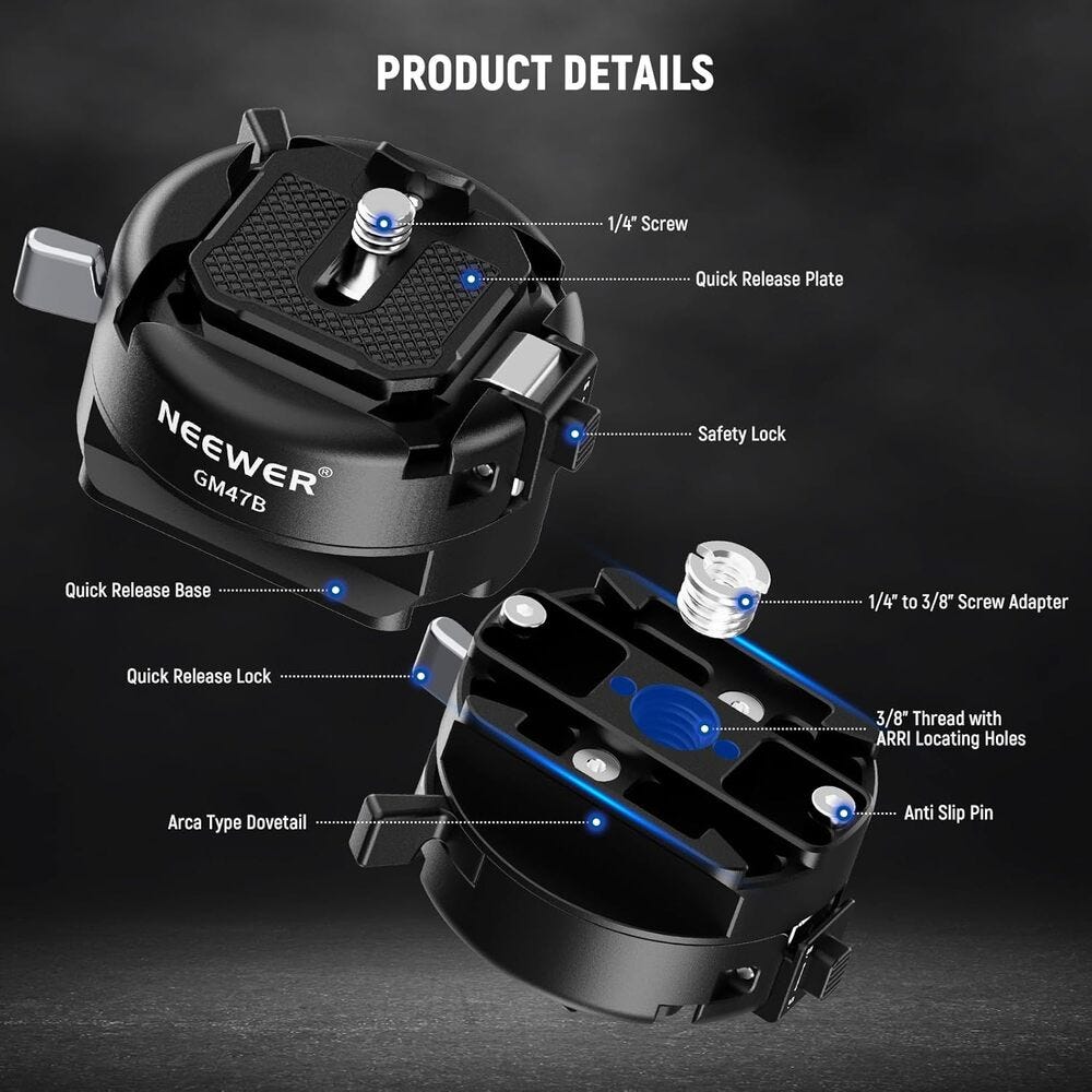 NEEWER GA030 Mount Adapter for DJI RS Gimbals