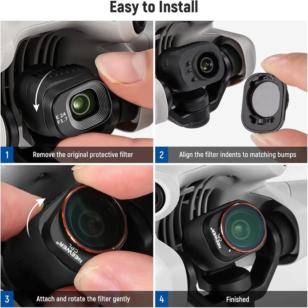 NEEWER Filter Kit for DJI Mini 4 - 4 Pack