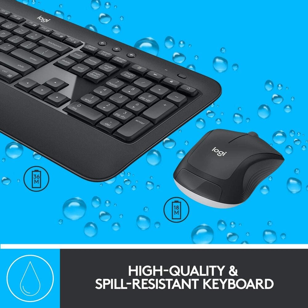 Logitech MK540 Advanced Wireless Keyboard & Mouse Combo