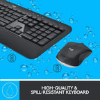 Logitech MK540 Advanced Wireless Keyboard & Mouse Combo