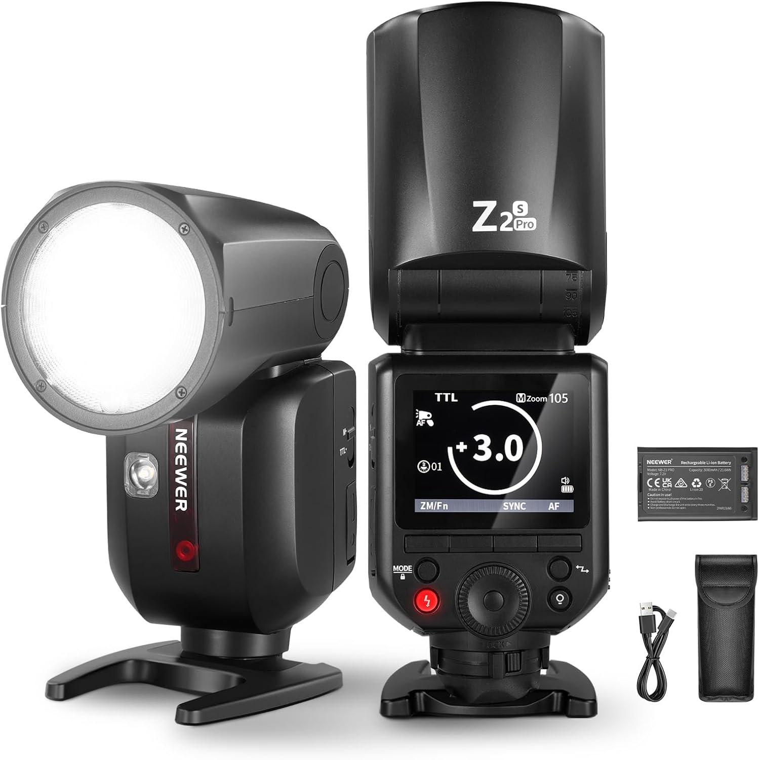 NEEWER Z2PRO-S TTL Round Head Flash Speedlite - Sony