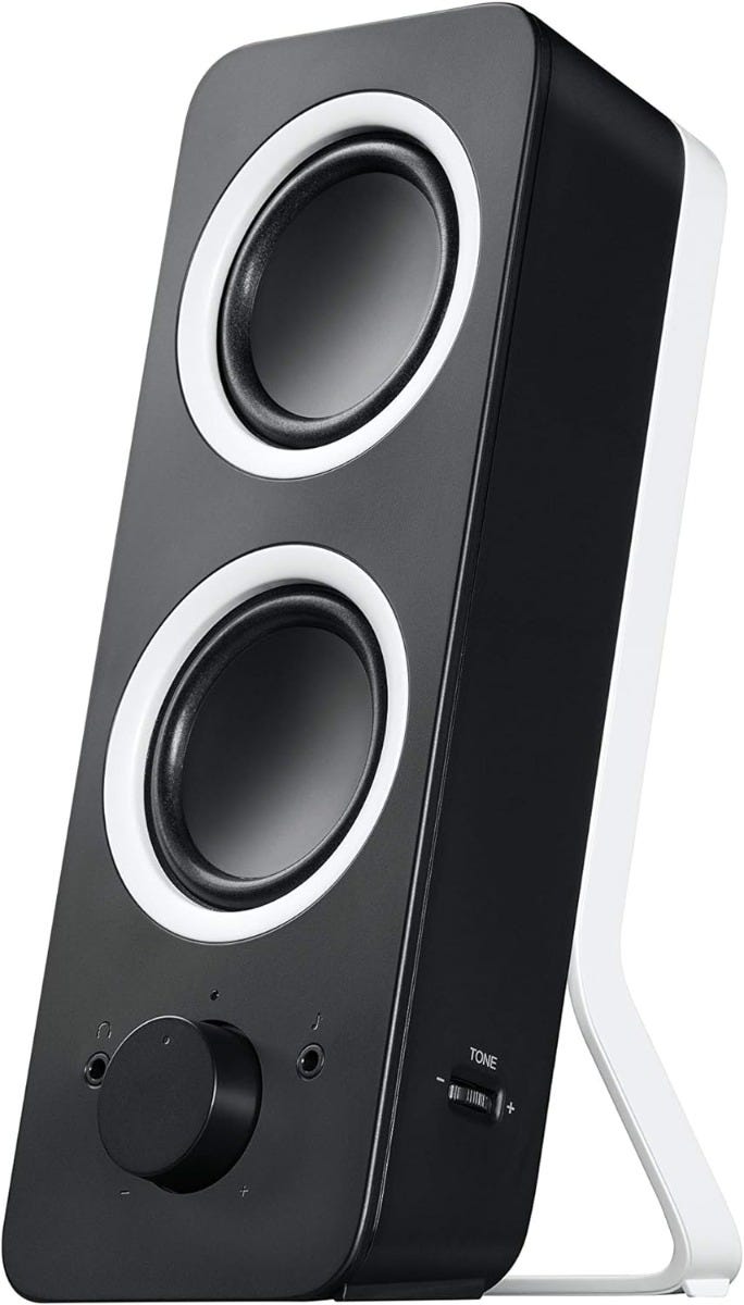 Logitech Z200 Stereo Speaker Clear Stereo Sound (Black)
