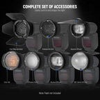 NEEWER Magnetic Square Head Flash Accessory Kit