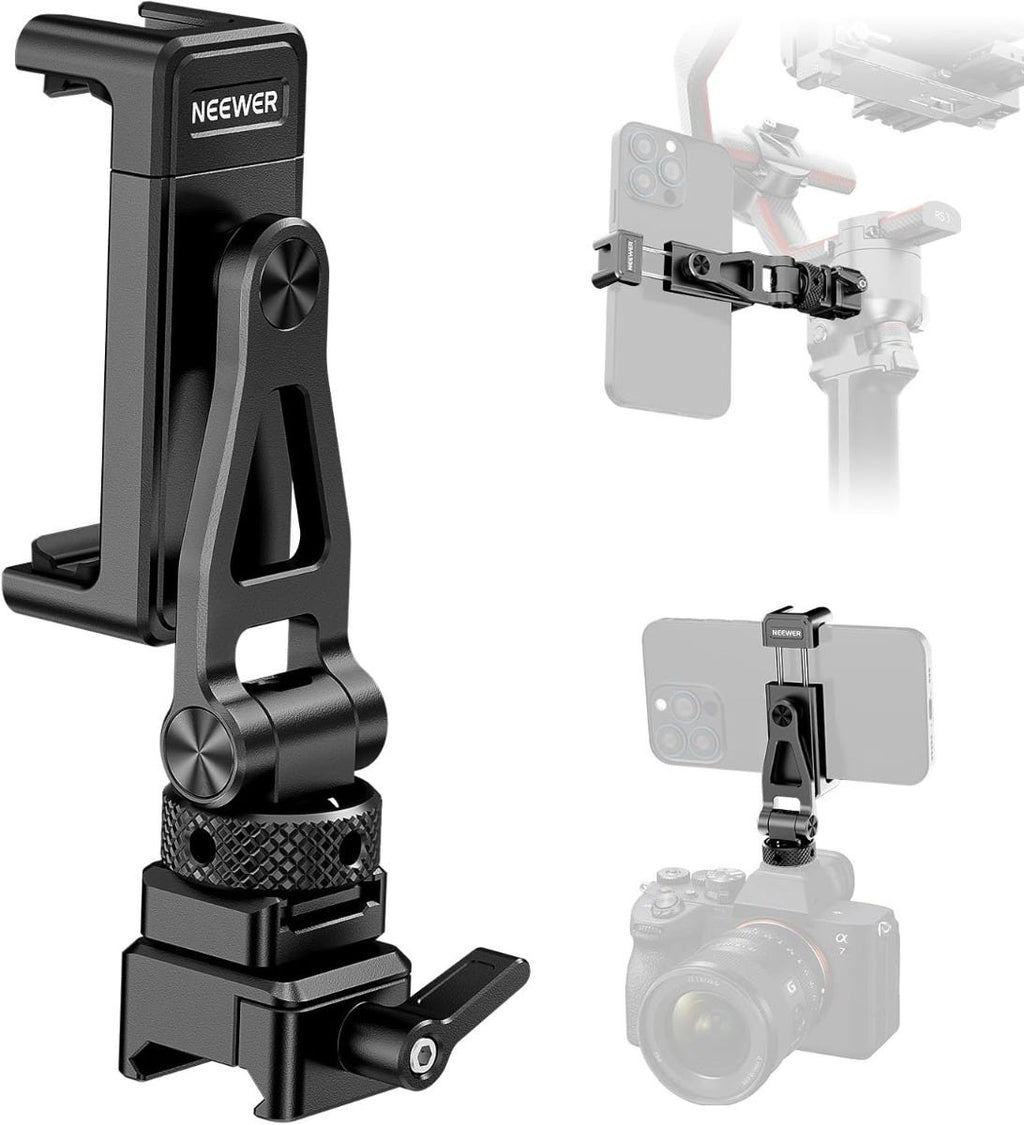 NEEWER Rotatable Phone Clamp for DJI RS Gimbals