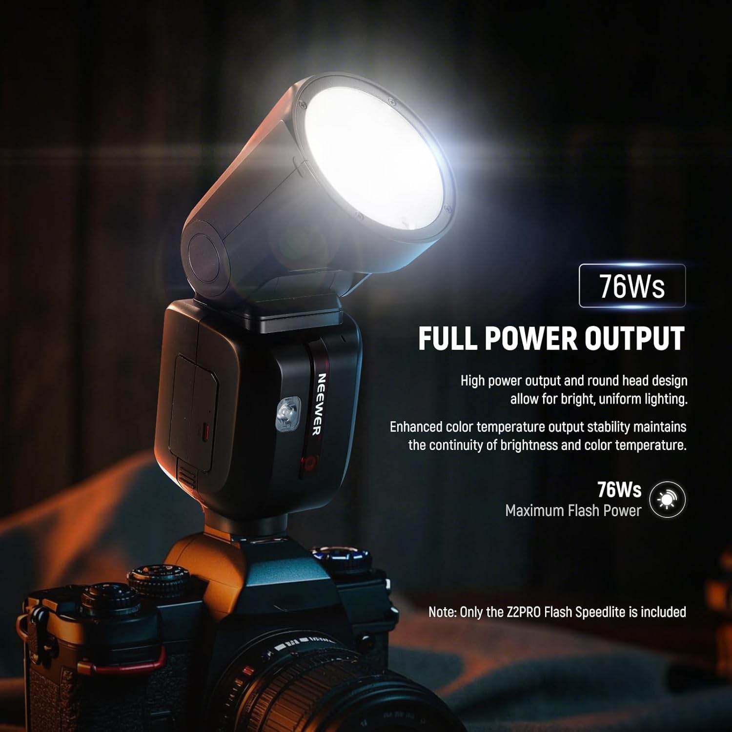 NEEWER Z2PRO-N TTL Round Head Flash Speedlite - Nikon