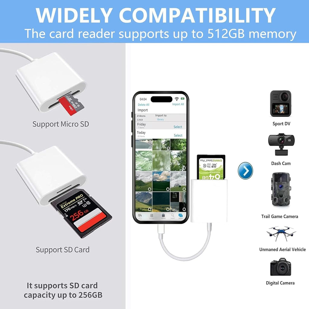For Type-C to SD MicroSD Adapter