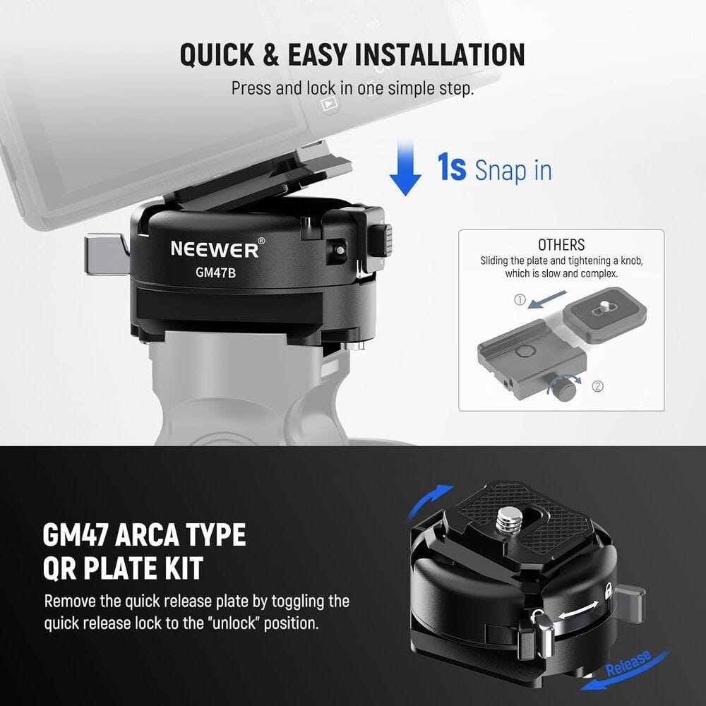NEEWER GA030 Mount Adapter for DJI RS Gimbals