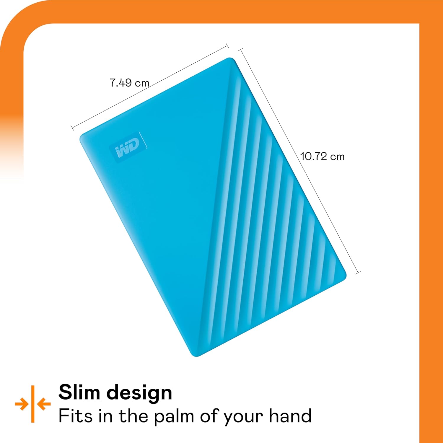 WD My Passport 6TB USB 3.0 Portable Hard Drive (Blue)