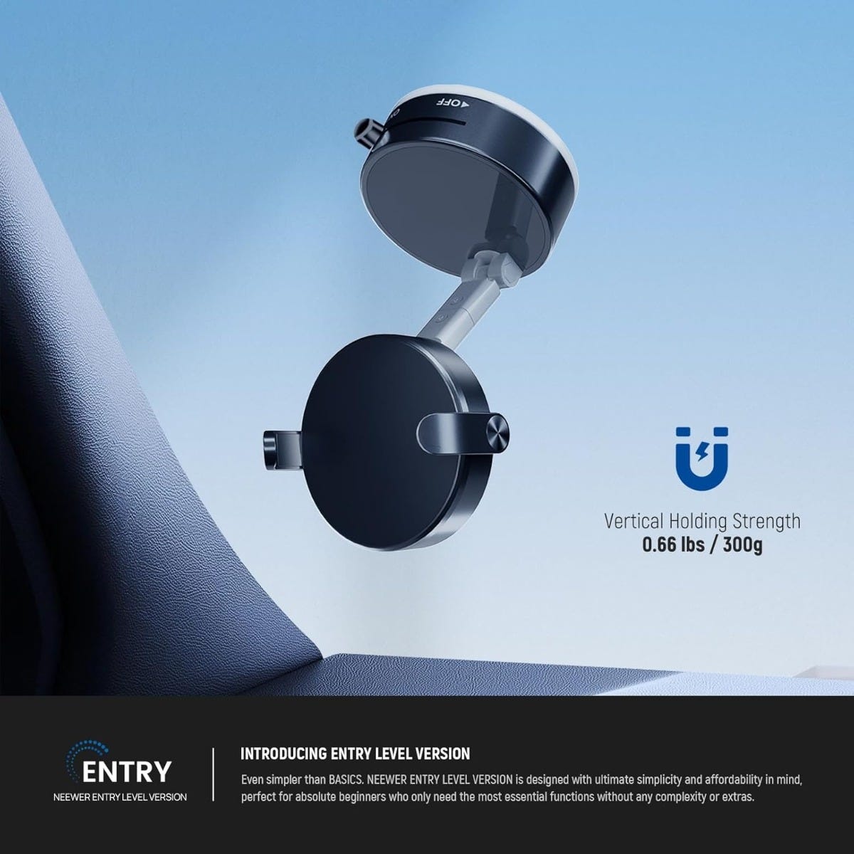 NEEWER A9 Magnetic Phone Holder for Car