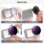 NEEWER FL-52 ND Filter Kit for DJI Osmo Action