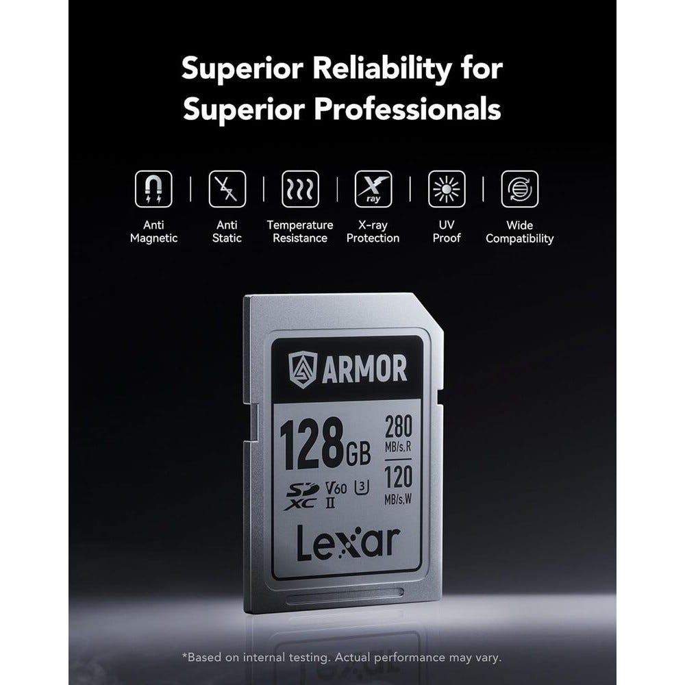 Lexar Professional ARMOR Silver Pro SDXC UHS-II Card - 128GB
