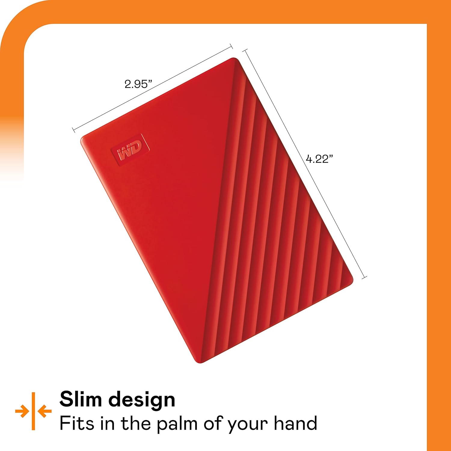 WD My Passport 6TB USB 3.0 Portable Hard Drive (Red)