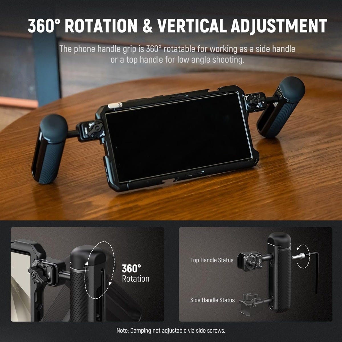 NEEWER PA-045B Quick Release Side Handle for Phone Cage