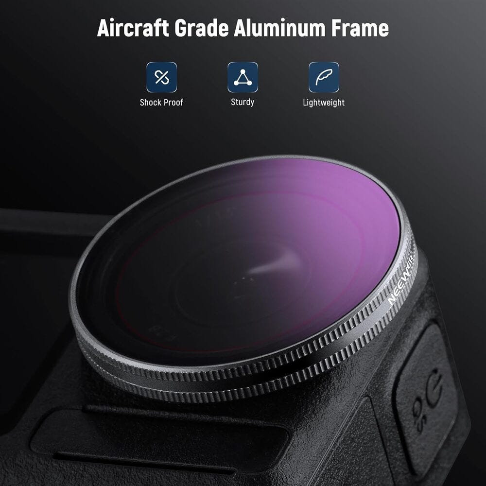 NEEWER FL-A76 ND Filter Kit for DJI Osmo Action - 4 Pack