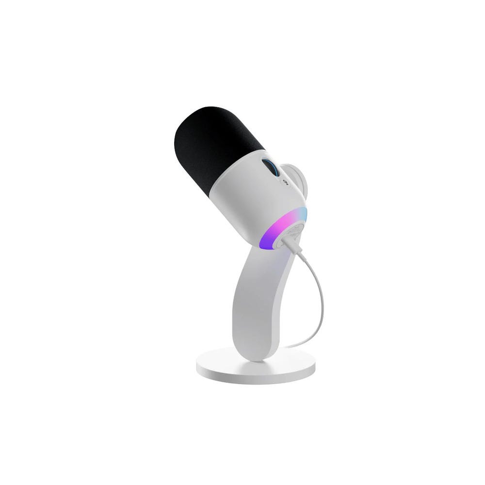Logitech Yeti GX Dynamic RGB Desktop Gaming Microphone (White)