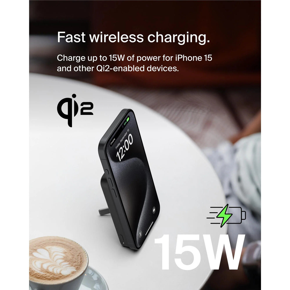 Damaged Box Belkin BoostCharge Pro 5K Magnetic Wireless PowerBank with 15W PD (Black)