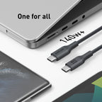 Anker 544 Bio-Nylon 0.9m USB-C to USB-C Cable (Black) 