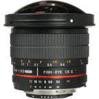 Samyang 8mm f/3.5 II Fisheye Lens - Nikon AE Mount - APS-C