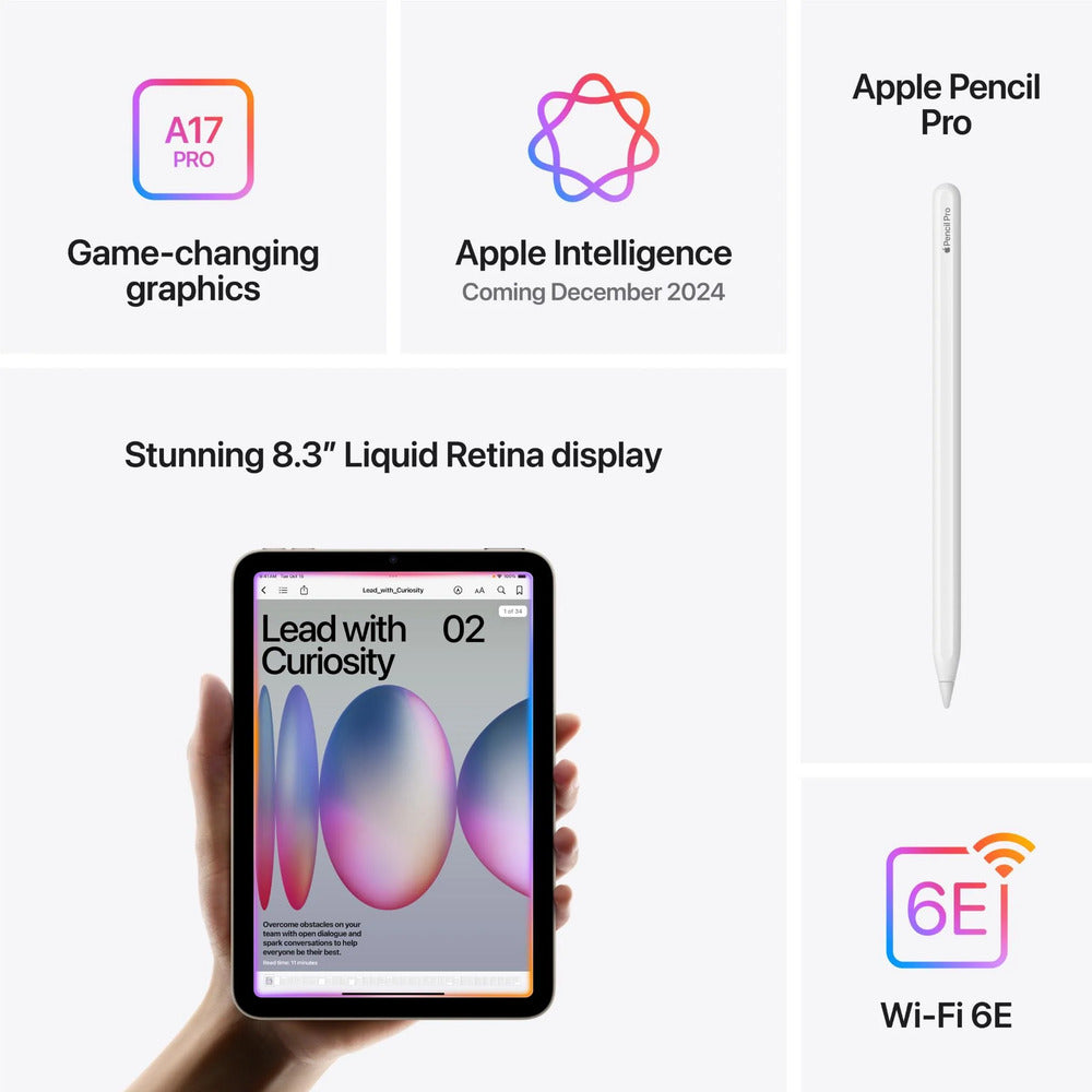 Apple iPad Mini 8.3" (7th Gen) Wi-Fi 256GB (Blue) 