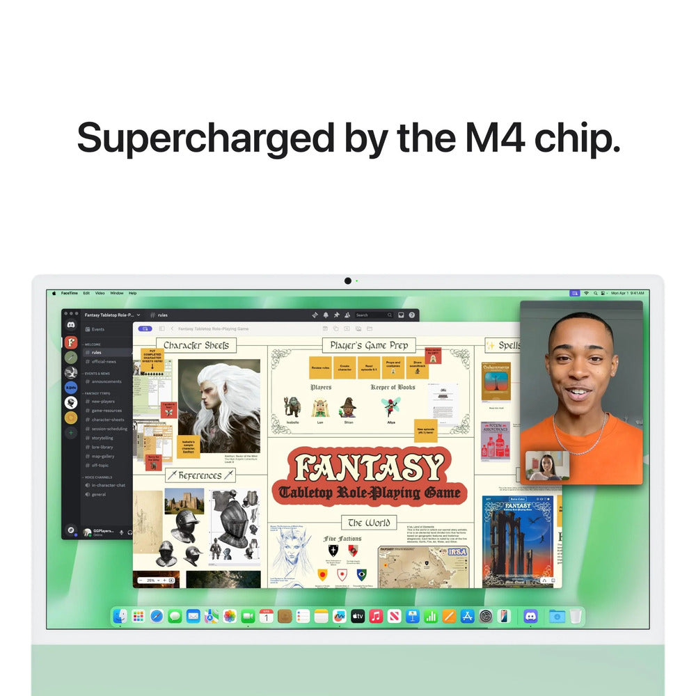 Apple iMac 24" Retina 4.5K with M4 10C CPU/10C GPU 16GB 512GB SSD (2024) (Green) 