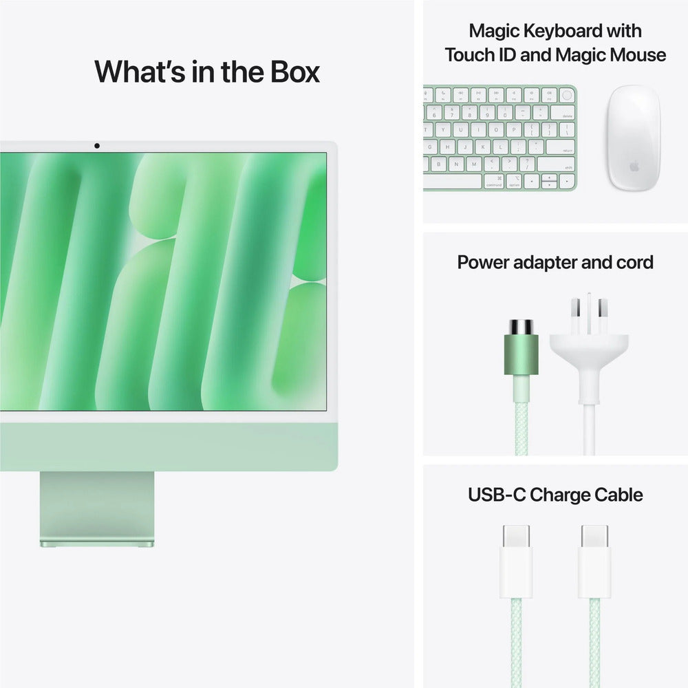 Apple iMac 24" Retina 4.5K with M4 10C CPU/10C GPU 16GB 512GB SSD (2024) (Green) 