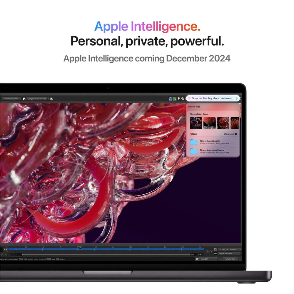 Apple Macbook Pro 14.2" with M4 Pro 14C CPU/20C GPU 24GB 1TB SSD (2024) (Space Black) 