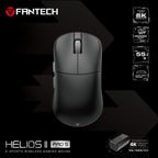 Fantech HELIOS II PRO S Wireless Gaming Mouse with 8K Polling Rate Booster (Black). 