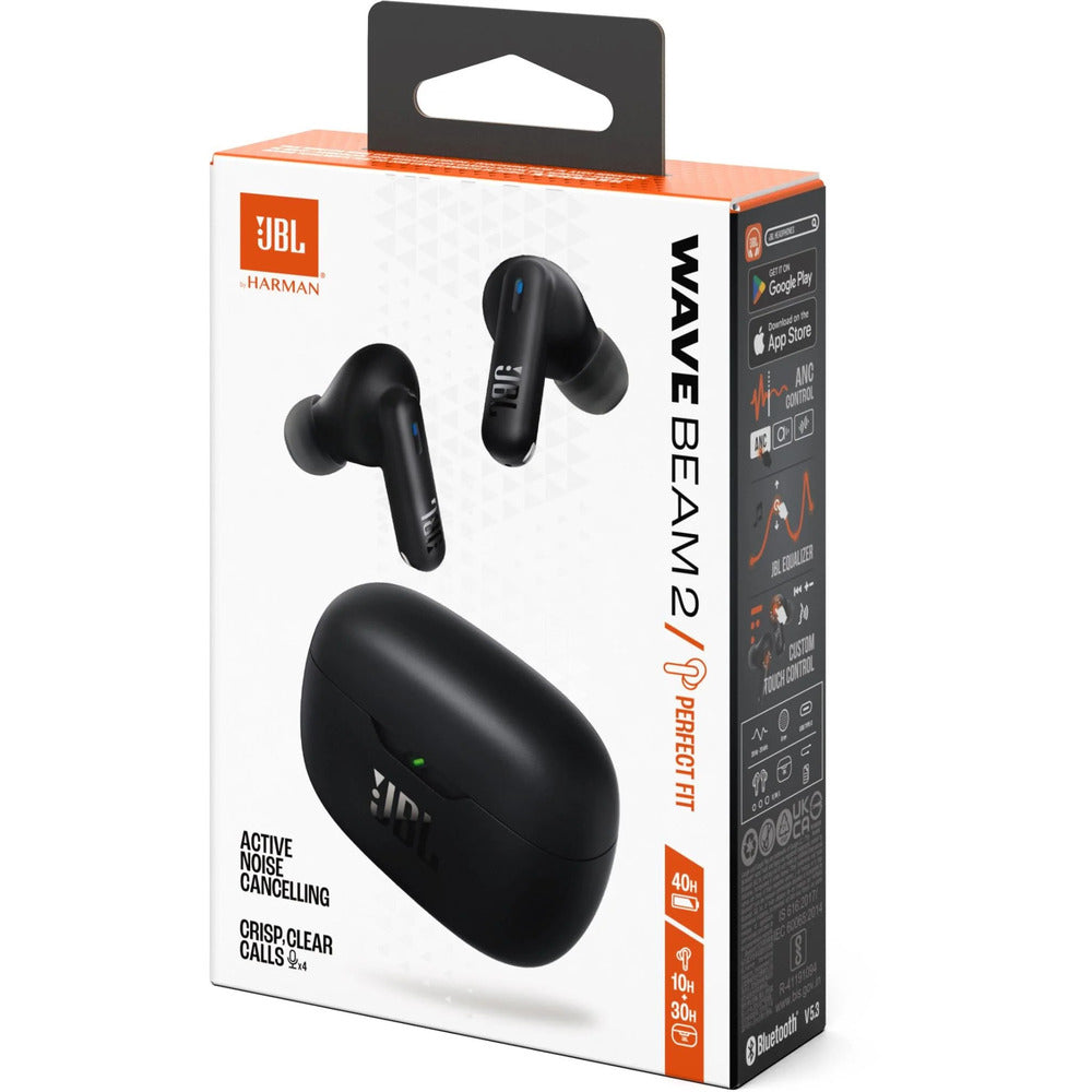 Open Box JBL Wave Beam 2 True Wireless Earbuds - Black