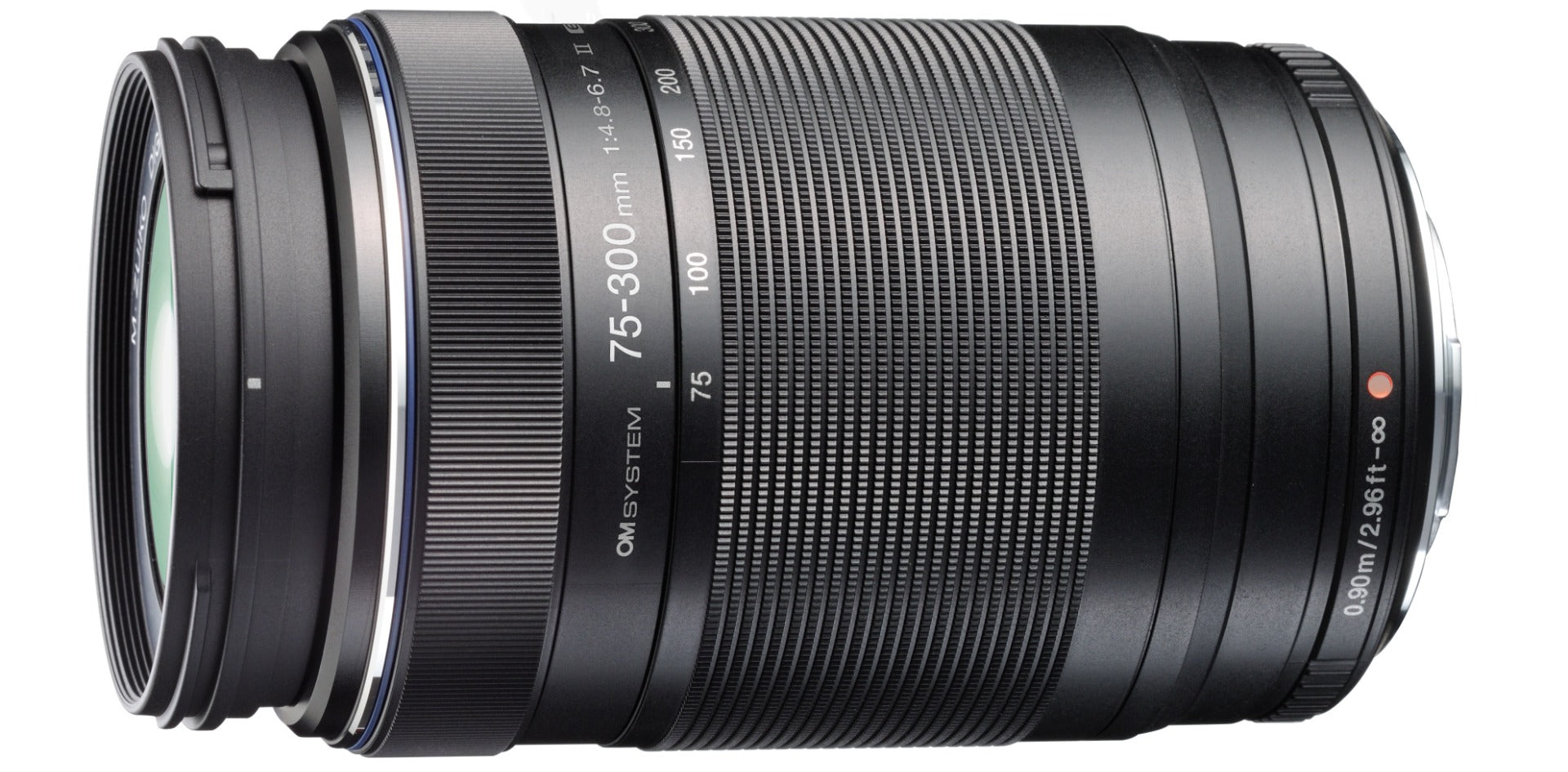 OM System 75-300mm II f/4.8-6.7 Lens - Black 