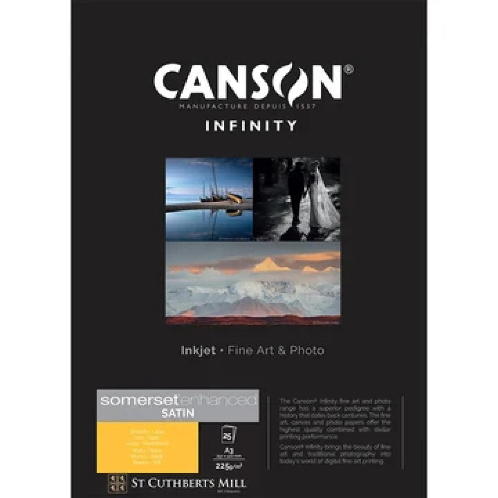 Canson Somerset Enhanced Satin White 225GSM (A3)