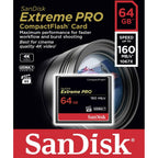 SanDisk 64GB Extreme Pro CompactFlash 160MB/s Memory Card