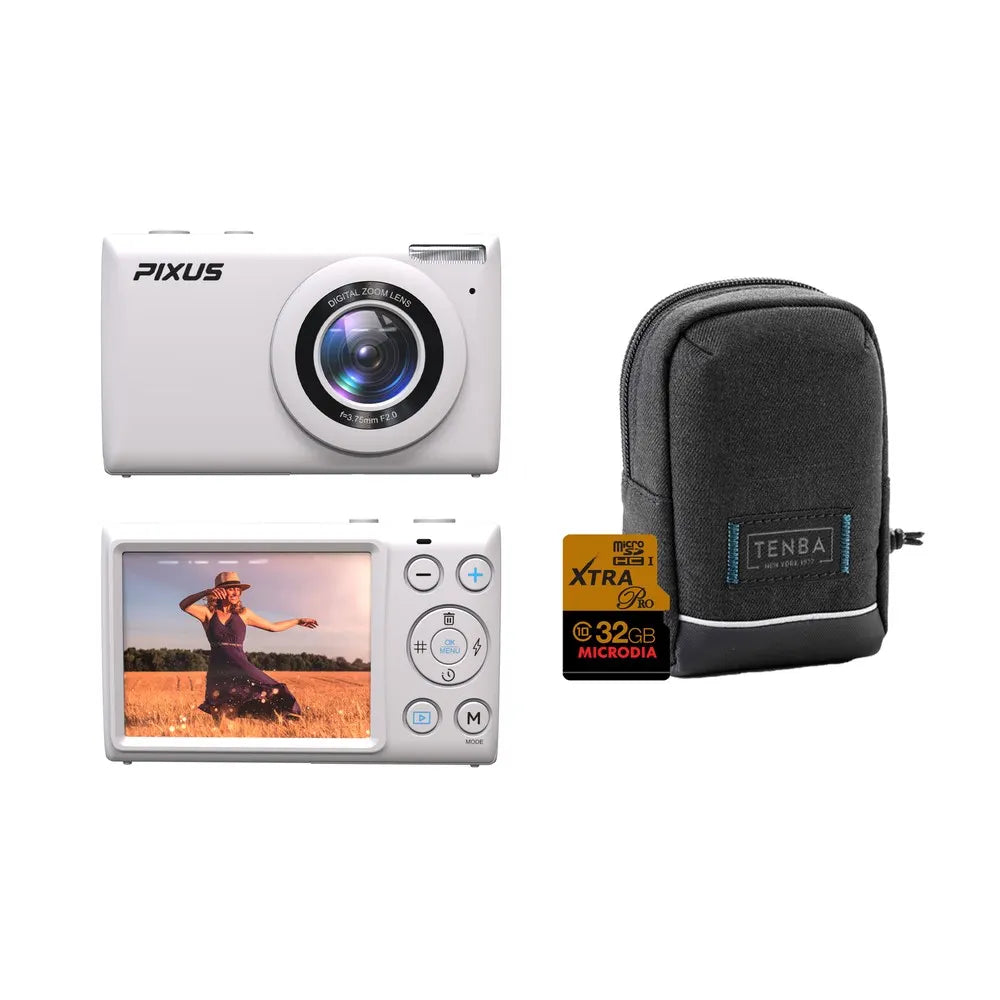 Open Box FireFly Pixus V1 Digital Compact Camera Kit - White