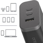 OtterBox 72W 3-Port Premium Pro Fast Wall Charger (Black)