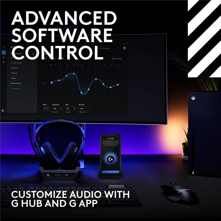 Logitech G Astro A50 LIGHTSPEED Gaming Headset with Base Station (Black)