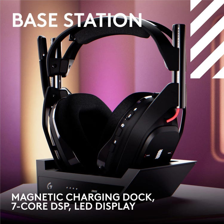 Logitech G Astro A50 LIGHTSPEED Gaming Headset with Base Station (Black)