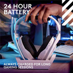 Logitech G Astro A50 LIGHTSPEED Gaming Headset with Base Station (White)  