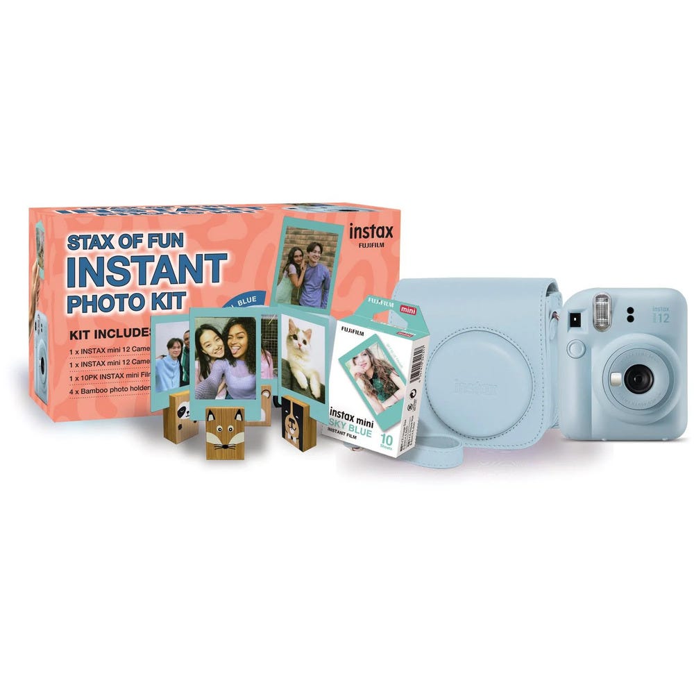 Fujifilm INSTAX Mini 12 Festive Bundle - Pastel Blue