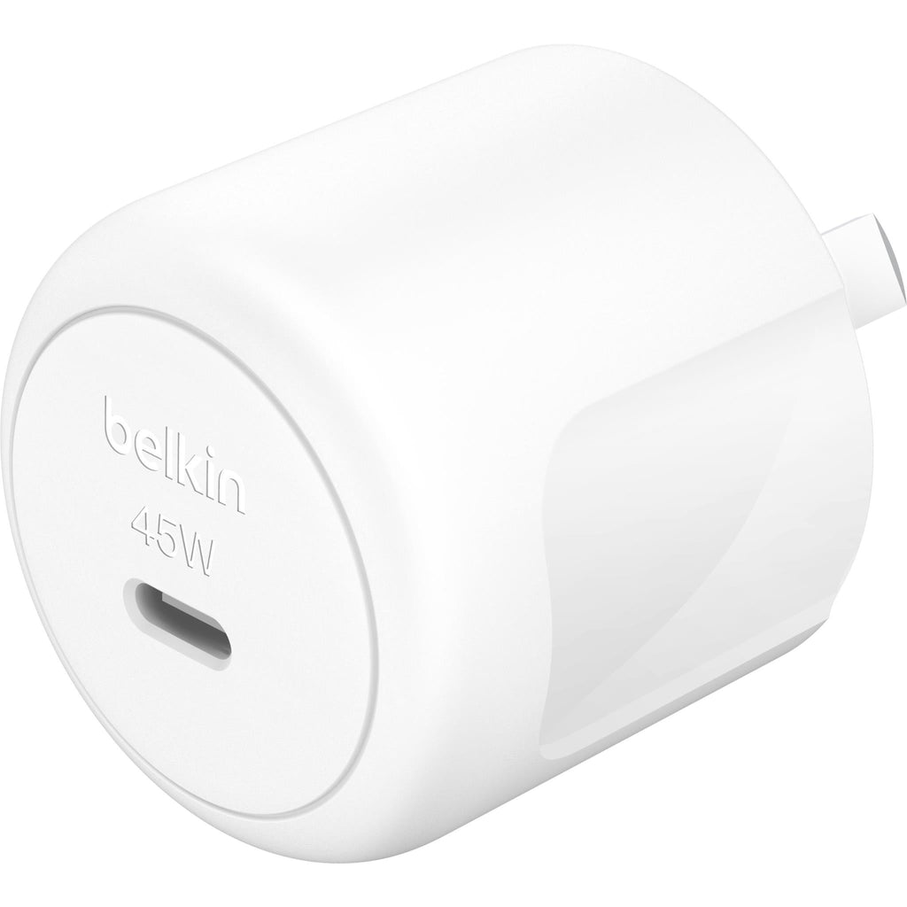 Belkin BoostCharge Compact 45W PD USB-C Wall Charger (White)