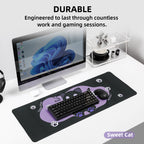 YUNZII Oversized Desk Mat 800x300x3mm (Sweet Cat)