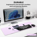 YUNZII Oversized Desk Mat 800x300x3mm (Naughty Cat)