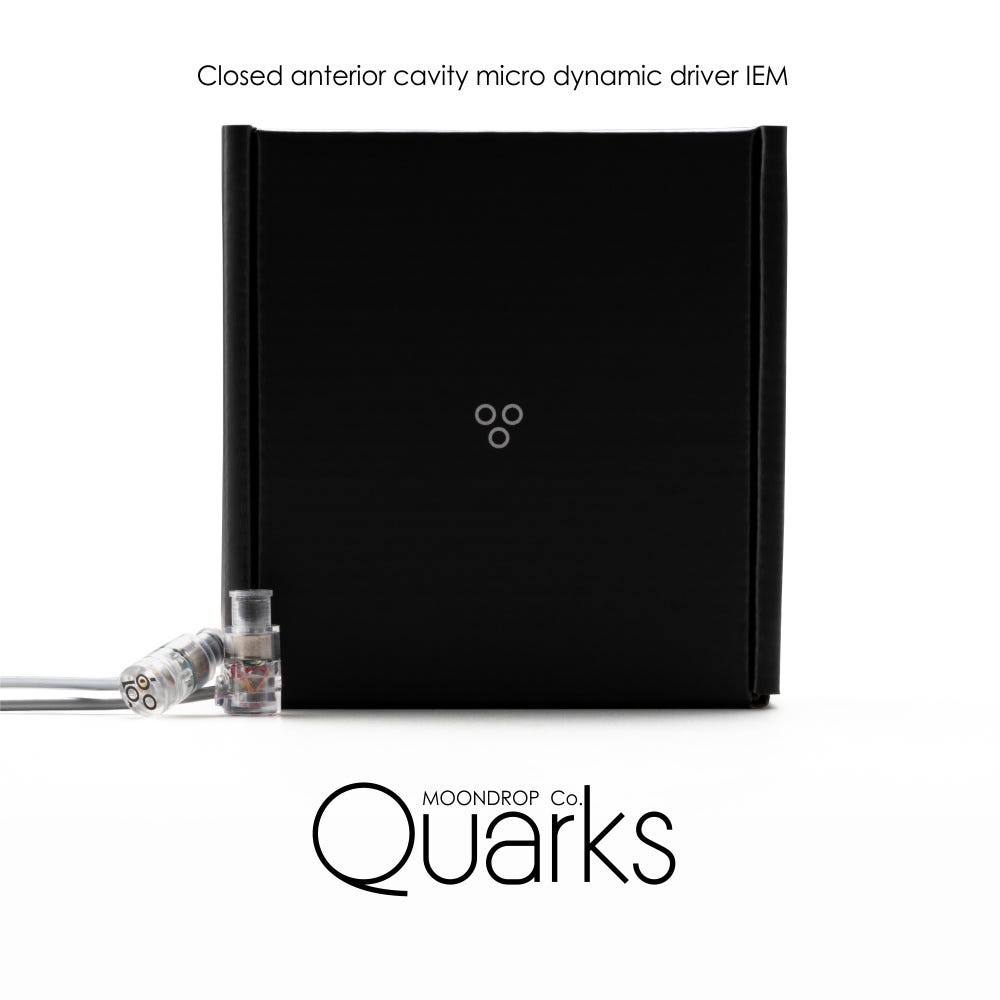 MOONDROP QUARKS 6mm Micro Dynamic Driver Wired IEM Headphones with Mic
