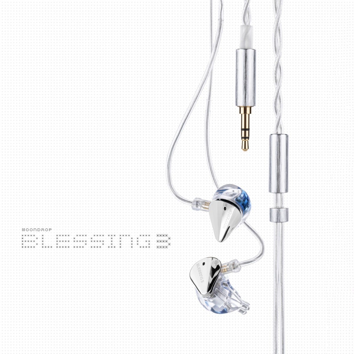 MOONDROP BLESSING 3 2DD + 4BA Hybrid Wired IEM Headphones