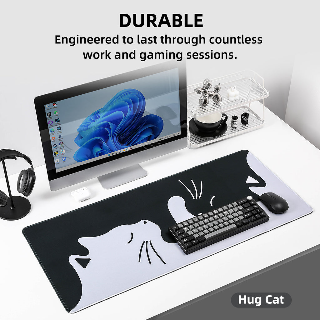 YUNZII Keynovo Desk Mat 900x400x3mm (Hug Cat)
