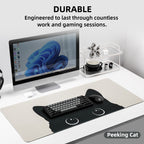 YUNZII Keynovo Desk Mat 900x400x3mm (Peeking Cat)