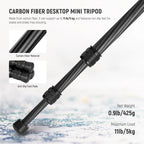 NEEWER TP09 Mini Carbon Fiber Tripod with Ball Head