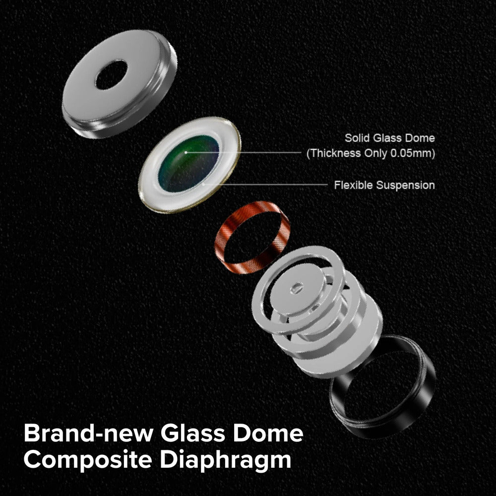 MOONDROP LAN II POP Dynamic Wired IEM In-Ear Monitor Headphones (Silver)