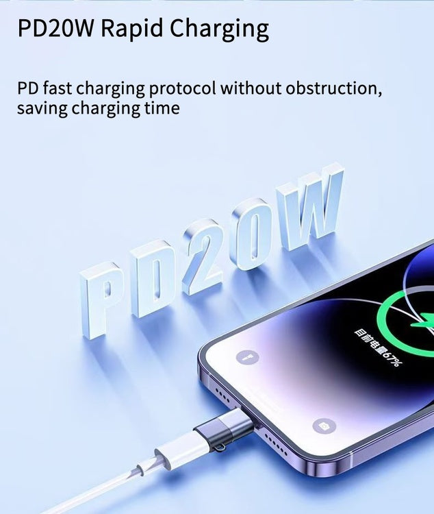For Apple USB-C to Lightning Converting Adapter 