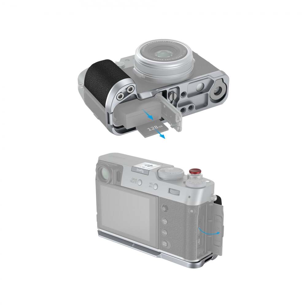 SmallRig L-Shape Grip for FUJIFILM X100VI / X100V (Sliver) 4555